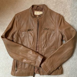 Michael Kors Leather Jacket - Like New XS
